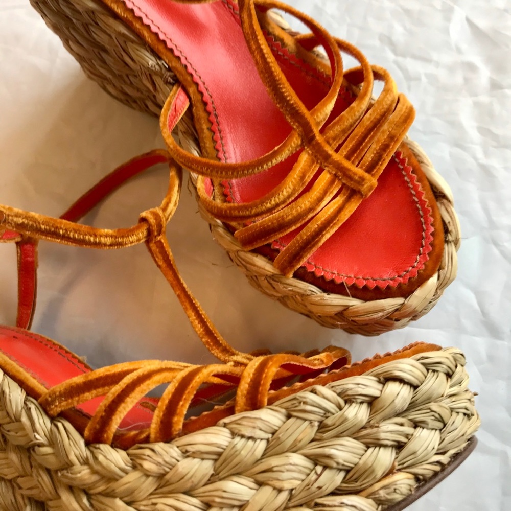 Yves Saint Laurent Espadrille Wedges